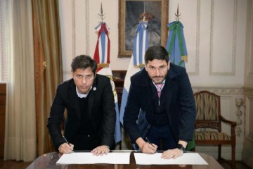 Foto de Kicillof y Pullaro volvieron a mostrarse juntos con crticas a Nacin y firmaron un nuevo convenio contra el narcotrfico 