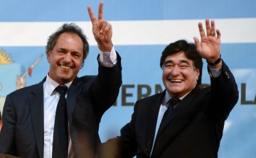 Scioli y Zannini festejaron el triunfo en La Rioja