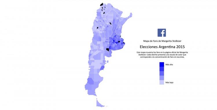 Mapa de fans de Margarita Stolbizer