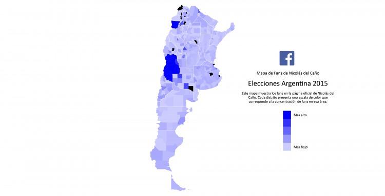 Mapa de fans de Nicolás del Caño