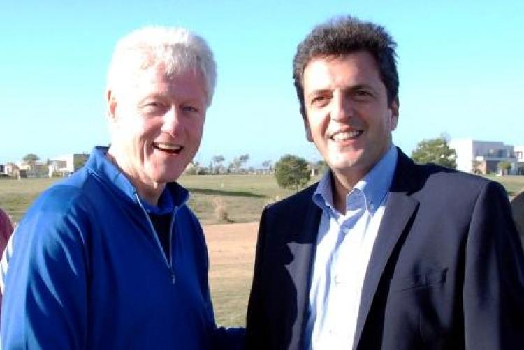 Bill Clinton y Sergio Massa