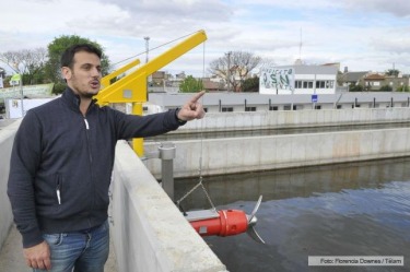 Álvarez durante la inauguración el 7 de octubre de 2015. Foto: Télam