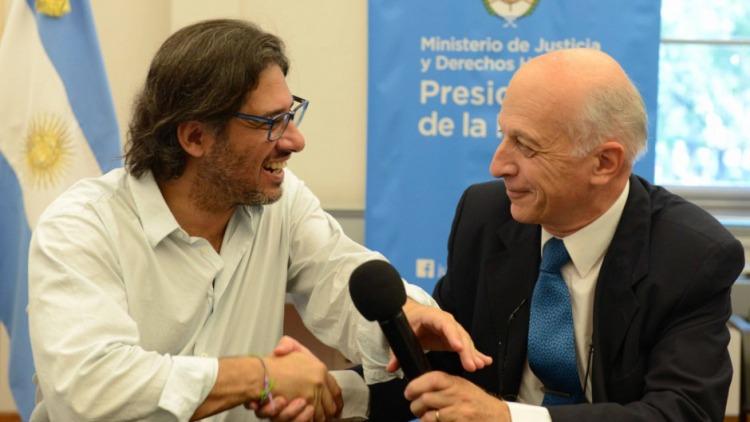 El ministro de Justicia de Macri, Germ&aacute;n Garavano, y el Procurador Casal