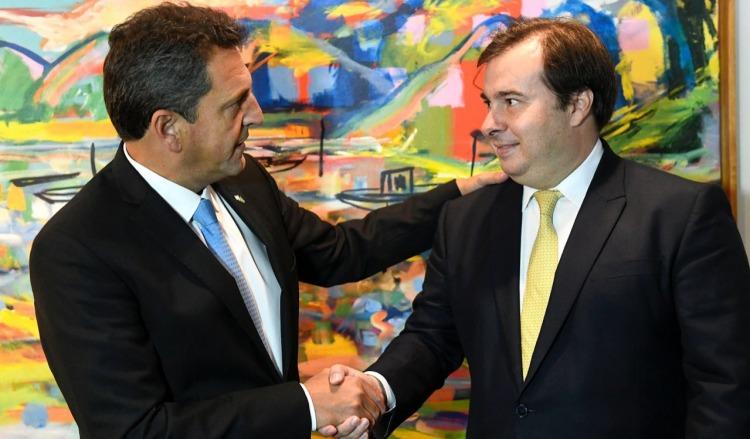 Sergio Massa y Rodrigo Maia