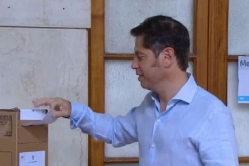 Axel Kicillof emitió su voto: "La elección nacional es muy importante para todas las provincias"