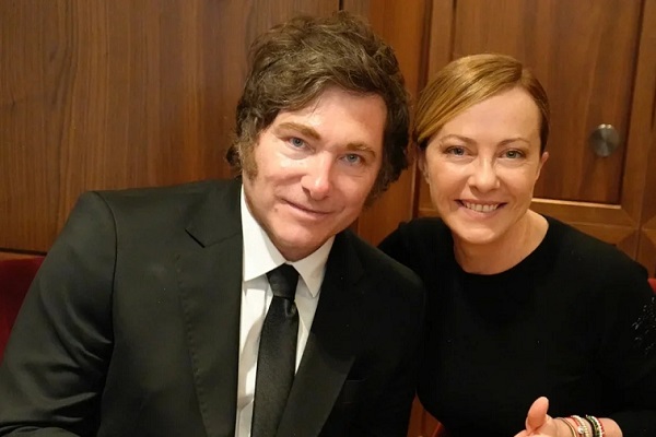 Javier Milei y Giorgia Meloni compartieron un almuerzo tras el funeral del Papa Francisco