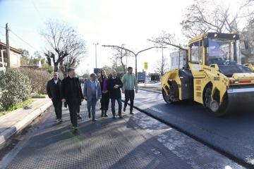 Obra pública en La Plata: nuevo asfaltado estratégico para el ingreso a la ciudad y una obra hidráulica clave