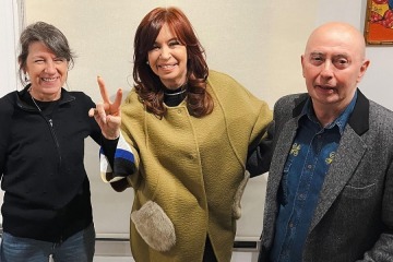 Máximo Kirchner compartió una foto de Cristina y el Indio Solari