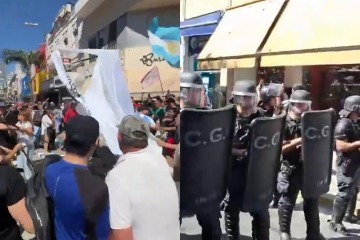 Ante el repudio general, Milei suspendió la caminata en Santa Fe y siguió de largo rumbo a Paraná