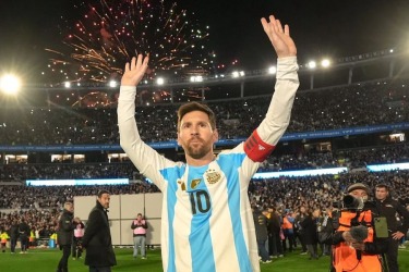 El capitán de la selección argentina, Lionel Messi El capitán de la selección argentina, Lionel Messi