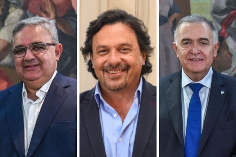 Los gobernadores Jalil, Sáenz y Jaldo dieron los votos para Inocencia Fiscal.