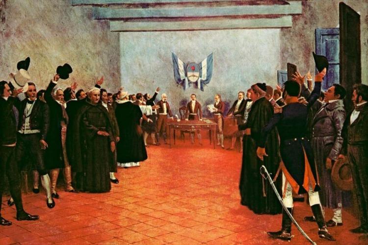 Congreso de Tucum&aacute;n, por Francisco Fortuny.