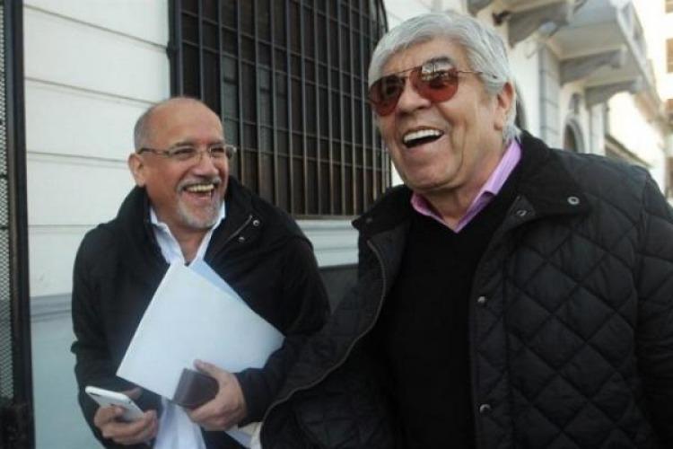 Moyano fue el anfitrión, en la sede de Parque Chacabuco de Camioneros.