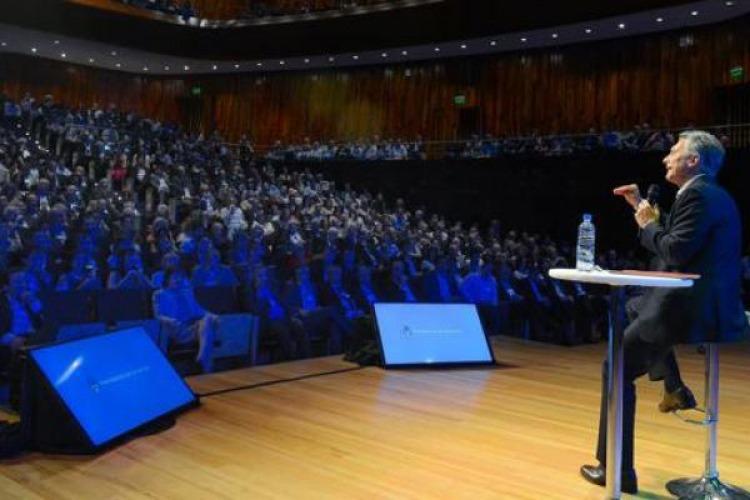 Presentación de los 100 objetivos, en el Centro Cultural Kirchner.