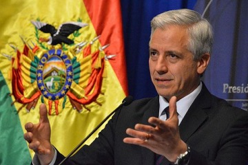 García Linera afirmó que el envío de armas a Bolivia fue un "episodio nefasto y vergonzoso" del gobierno de Macri