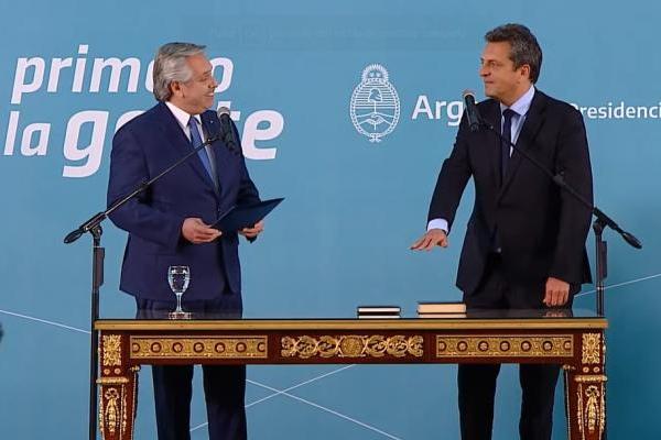 Sergio Massa juró como ministro de Economía, Agricultura y Producción