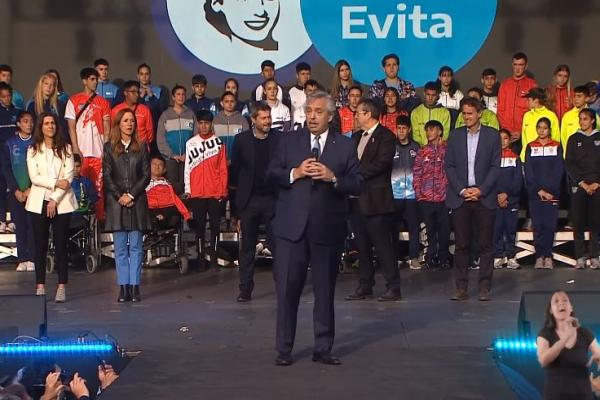 Alberto Fernández inauguró los Juegos Evita 2022: "El deporte es una maravillosa escuela y una gran enseñanza"