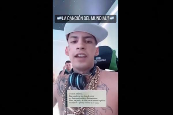 El recuerdo de Maradona y el pedido a Messi: la canción de L-Gante para la Scaloneta