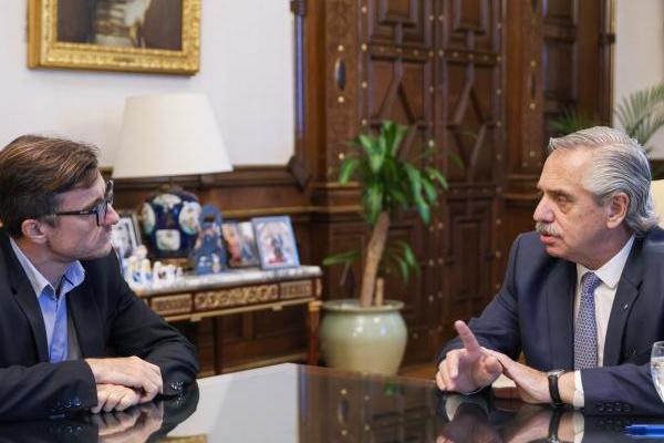 Sobre la reunión entre Alberto y el intendente Lucas Ghi: Seguridad, obras hídricas y viviendas