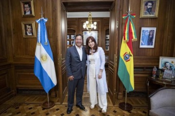 Cristina Kirchner recibió en el Senado a Gustavo Petro y Luis Arce, presidentes de Colombia y Bolivia