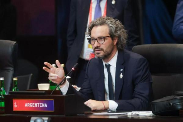 En la cumbre de cancilleres del G20, Cafiero alertó sobre la escalada nuclear de la guerra