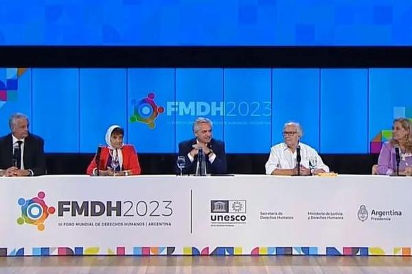 "Queda pendiente la reforma del Poder Judicial": Alberto Fernández abrió el Foro Mundial de DDHH