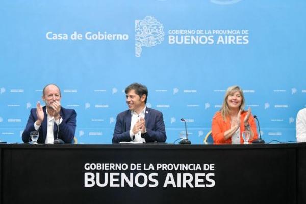 Kicillof presentó el programa de obra pública para municipios, pese al faltazo de intendentes opositores