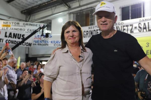 Patricia Bullrich eligió candidato a gobernador bonaerense: Grindetti competirá con Santilli en las PASO