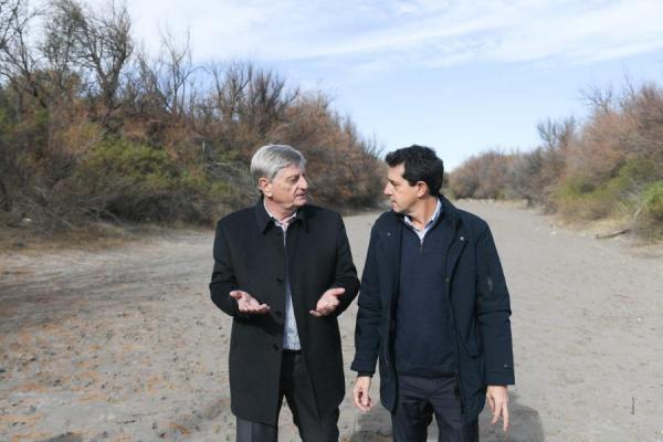 Wado de Pedro recorrió La Pampa: "Vamos a promover un acuerdo federal para el manejo del agua