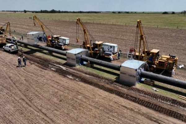 Gasoducto Néstor Kirchner: se completó el llenado para que en los próximos días transporte gas al AMBA