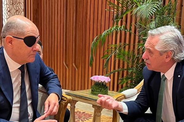 En el G20 Alberto Fernández se reunió con el canciller alemán Olaf Scholz