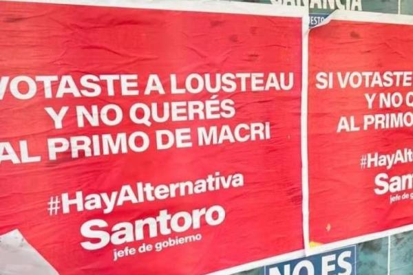 Si votaste a Lousteau y no querés al primo de Macri, hay alternativa, la campaña de Santoro en la Ciudad
