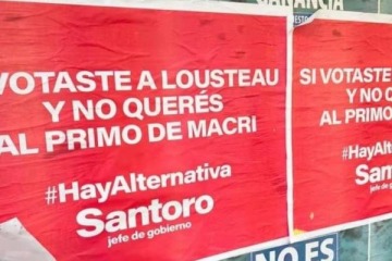 “Si votaste a Lousteau y no querés al primo de Macri, hay alternativa”, la campaña de Santoro en la Ciudad