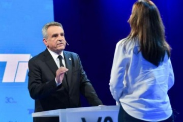 Foto de Rossi sobre el debate vicepresidencial: "Quise marcar diferencias con Villarruel"