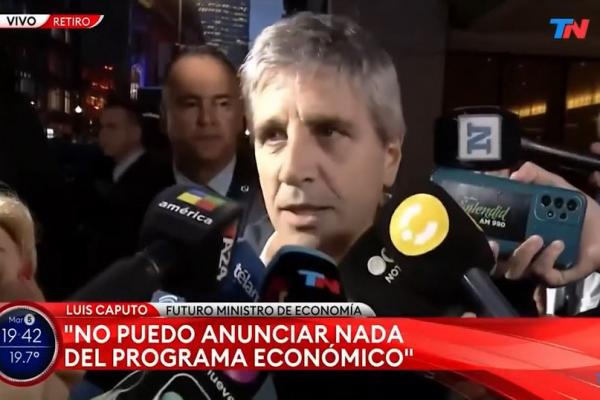 "Toto" Caputo, con Milei pero en tono Macri: "La herencia que recibimos es la peor de la historia"
