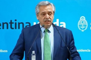 Foto de "Me voy por la misma puerta que entr", subray Alberto Fernndez