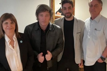 Foto de Junto a Patricia Bullrich, Javier Milei se reuni con Jair Bolsonaro