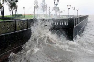 Rige un alerta por la crecida del Río de la Plata