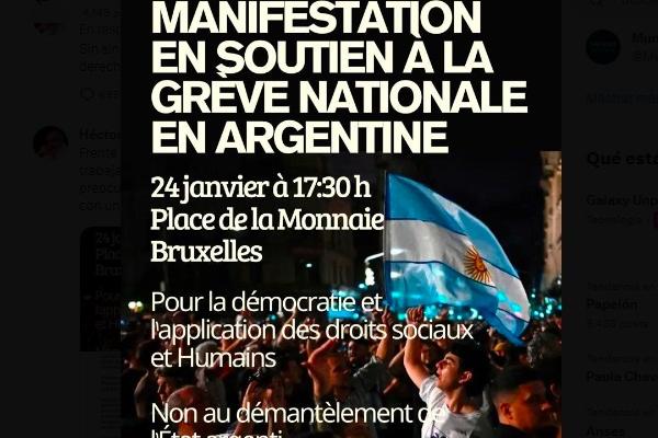 Daer destacó el respaldo de organizaciones sindicales de todo el mundo a la CGT