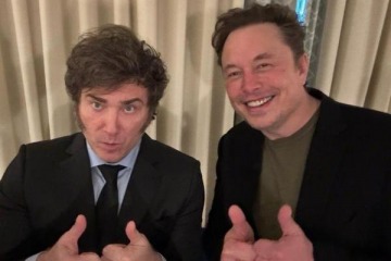 Segunda foto de Javier Milei con Elon Musk: el mensaje del empresario y la insólita respuesta de Adorni