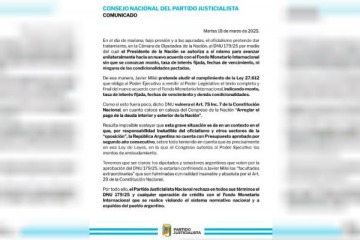 Encabezado por Cristina, el PJ repudiÓ el DNU de Milei para tomar más deuda con el FMI