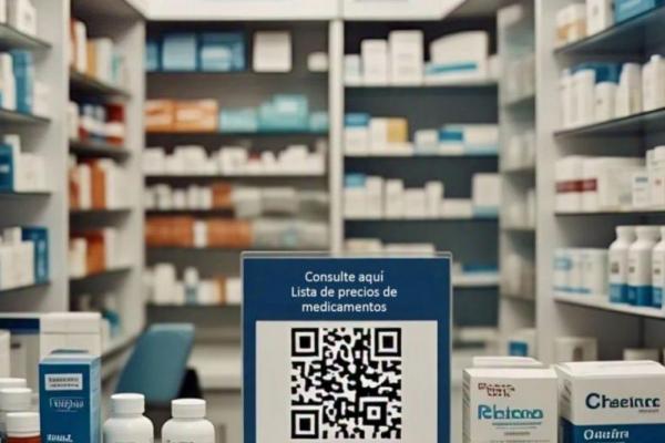Las farmacias deberán mostrar un código QR con la lista de precios de los medicamentos