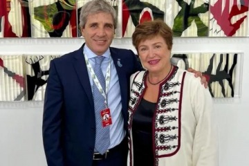 Foto de Caputo viaj a Washington se reuni con Georgieva y prometi a inversores que habr una reforma impositiva