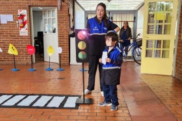El Municipio de La Plata realizó una nueva jornada en escuelas sobre educación vial