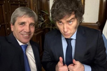 "Armen el archivo de mandriles": Milei celebró la inflación de abril y felicitó a Luis "Toto" Caputo