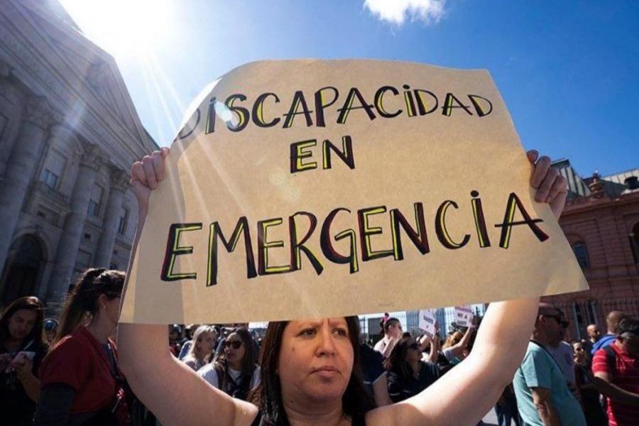 Marcha de escala federal por la Ley de Emergencia en Discapacidad ante el recorte que sufre el sector