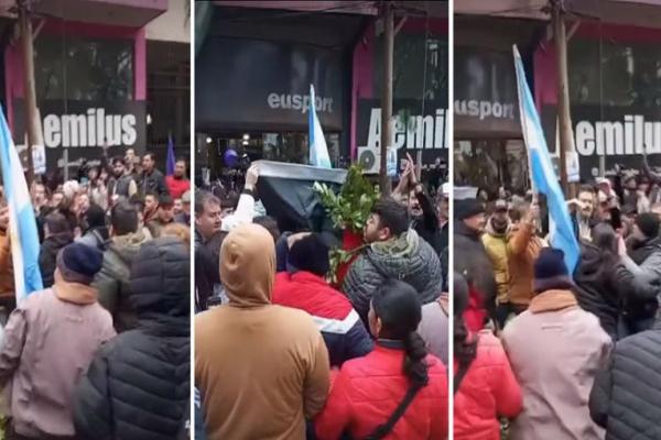 Yerbateros increparon a Karina Milei y a militantes libertarios en Misiones ante la crisis del sector