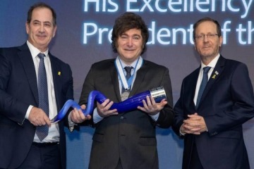 Milei donará el millón de dólares del premio israelí a causas contra el antisemitismo