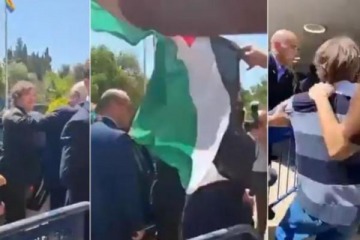 Intentaron atacar a Javier Milei en Israel al grito de "Palestina libre"