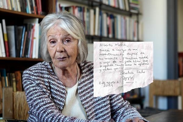 Así son las cartas manuscritas que ponen en jaque la sucesión de Beatriz Sarlo: qué le dijo a el encargado